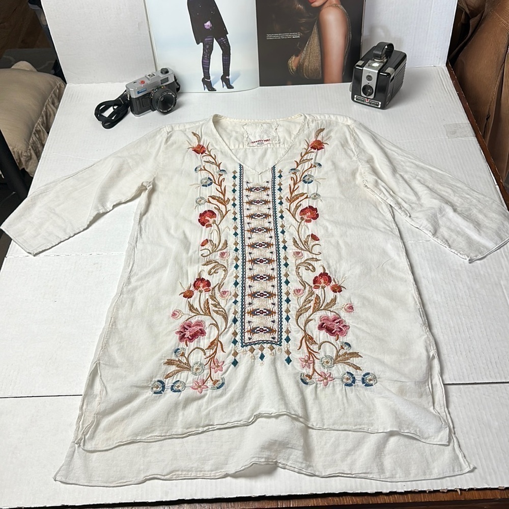 Boho Embroidered Tunic | Relaxed Peasant Fit · Johnny Was